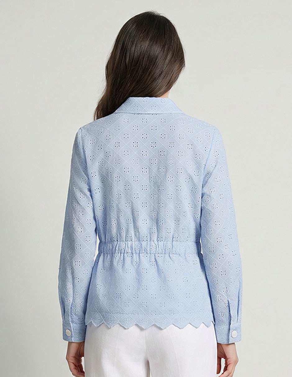 Chamarra casual Talbots de algodón para mujer