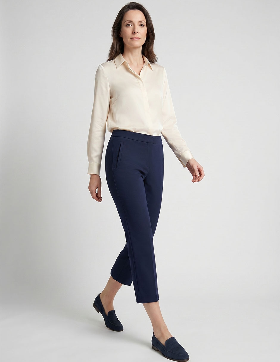 Pantalón capri slim para mujer 2