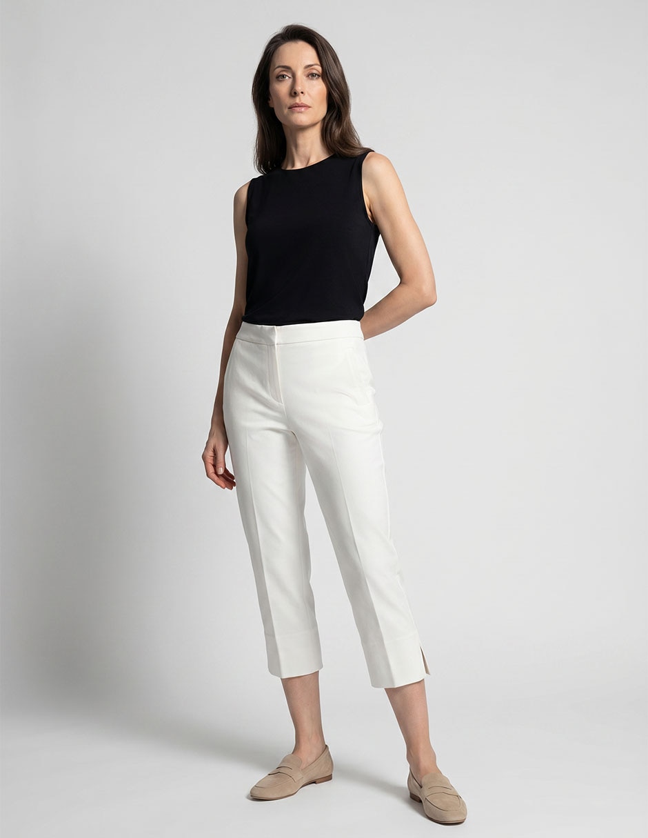 Pantalón capri recto para mujer Pantalón capri recto para mujer