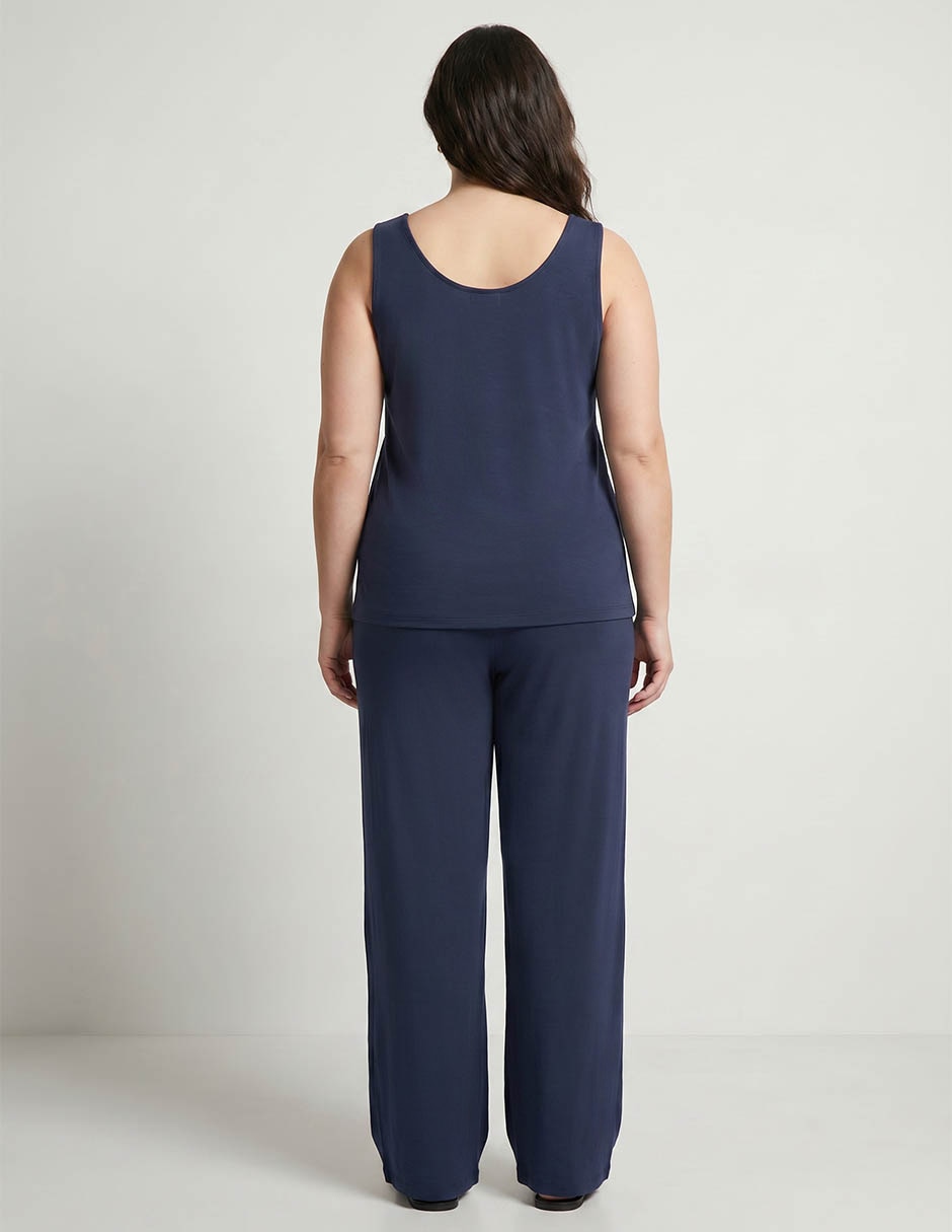 Top Chico's cuello V escote medio tirante ancho