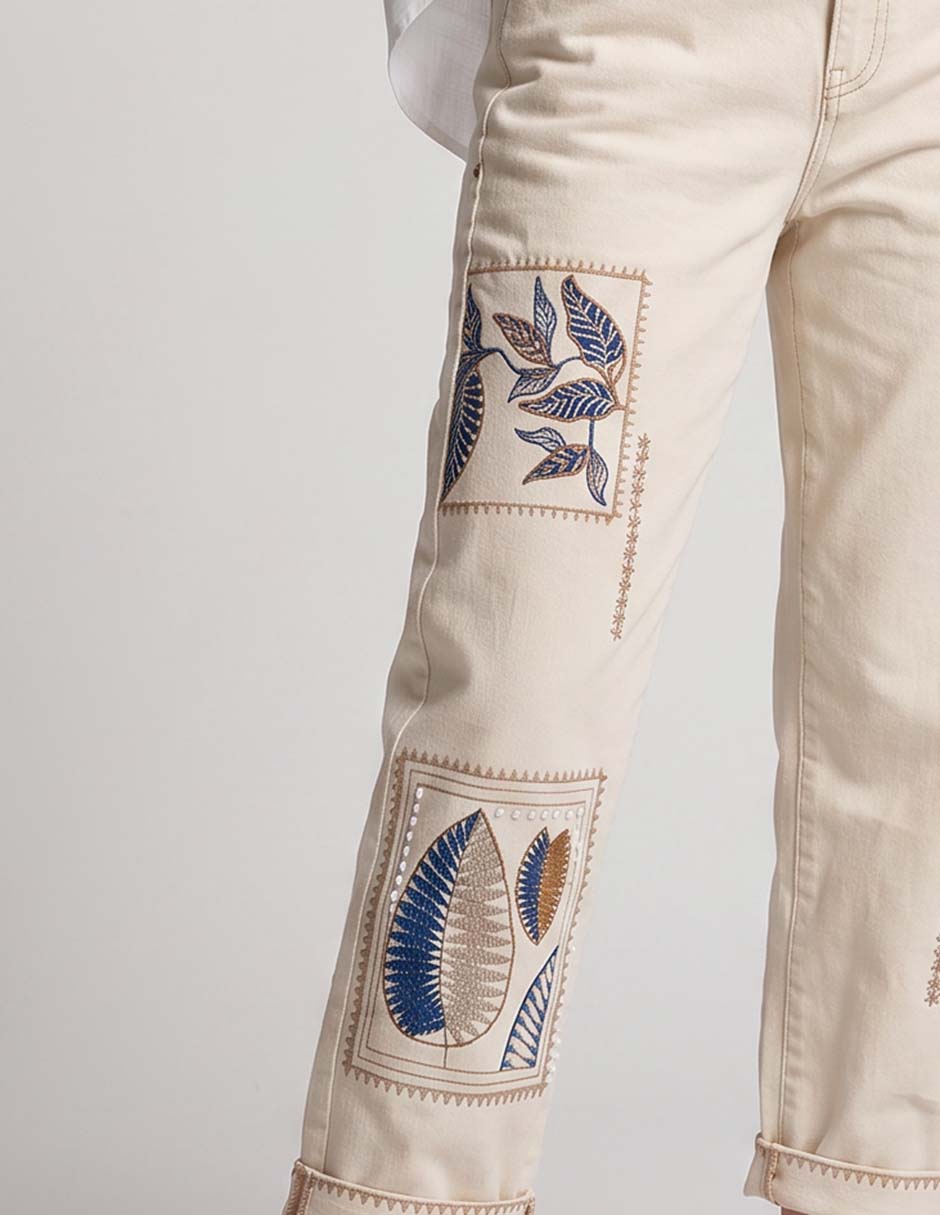 Jeans capri boyfriend para mujer 3