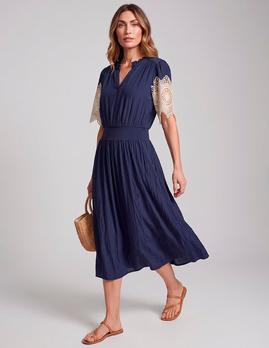 Vestido midi casual para mujer