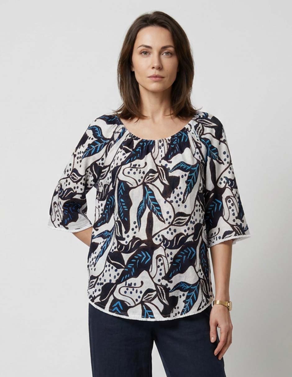 Blusa manga 3/4 para mujer
