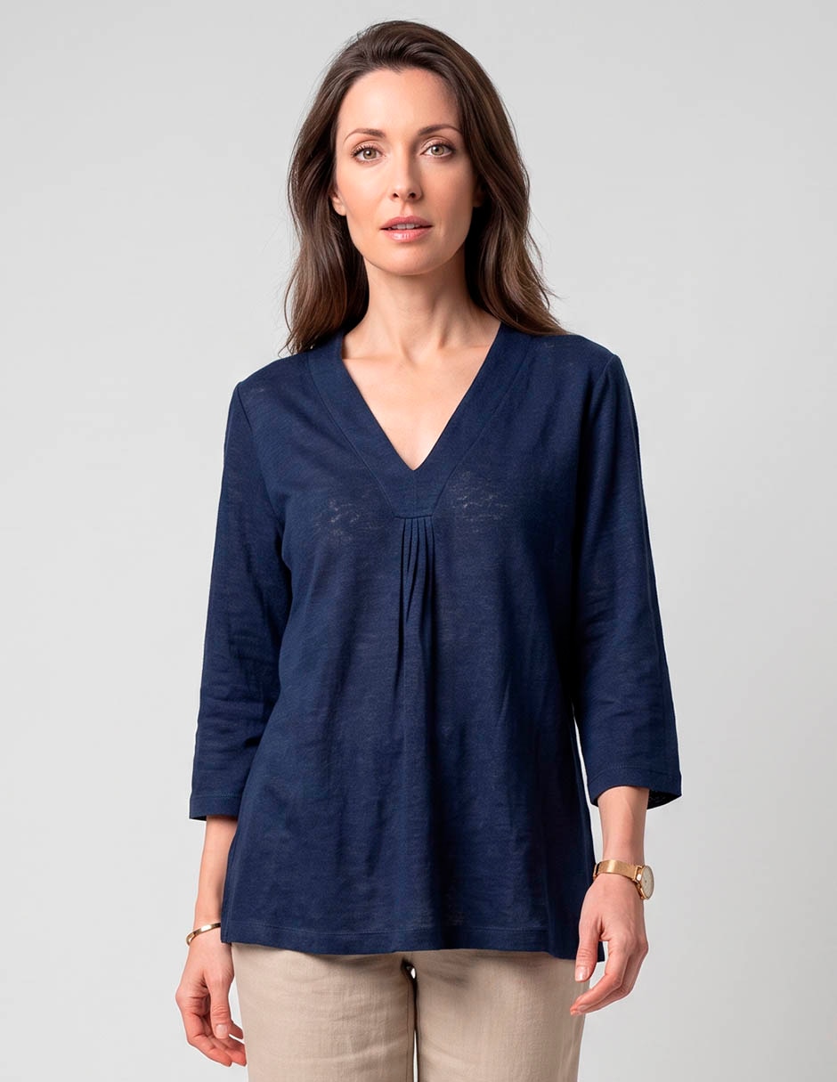 Blusa manga 3/4 para mujer Blusa manga 3/4 para mujer