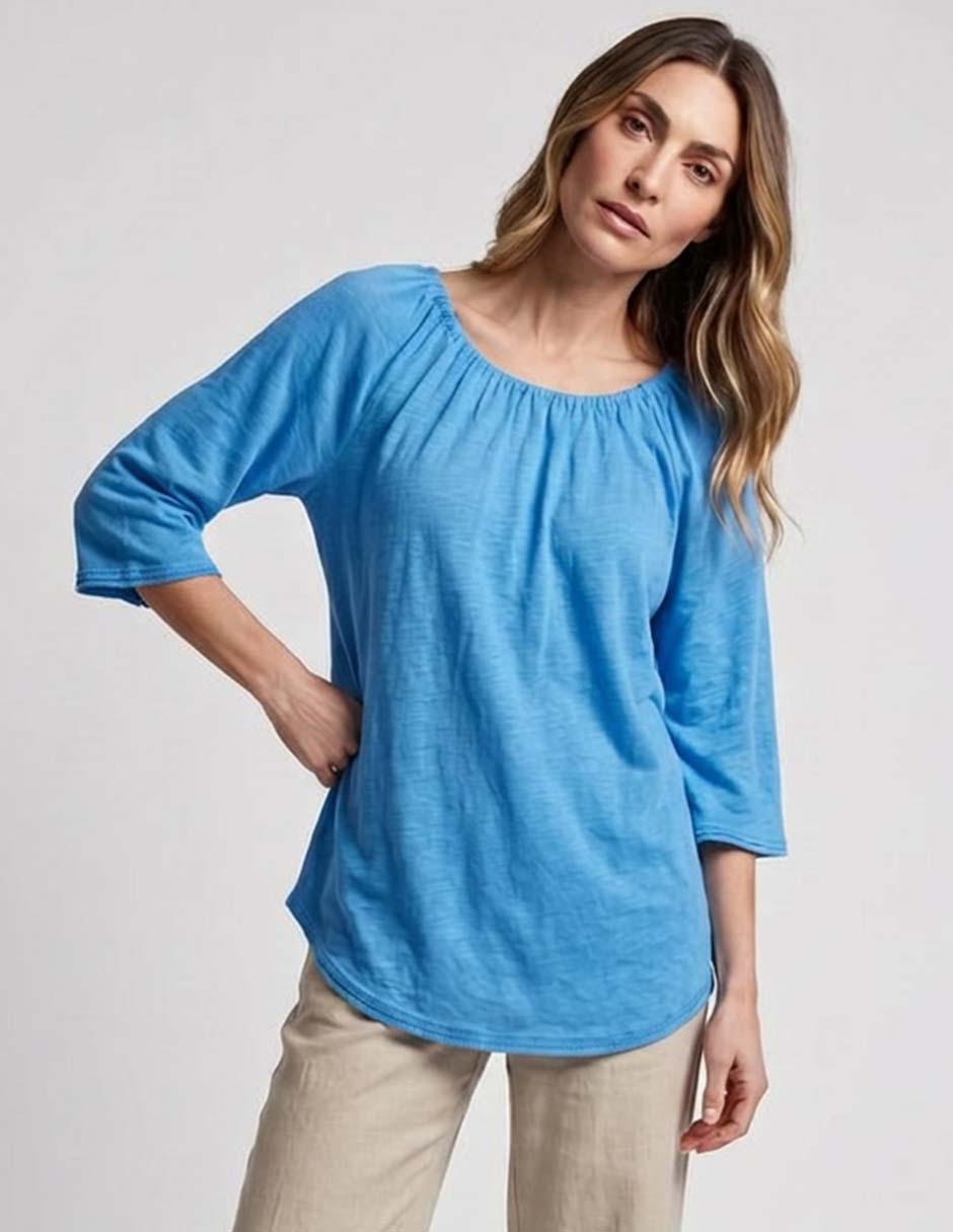Blusa manga 3/4 para mujer Blusa manga 3/4 para mujer