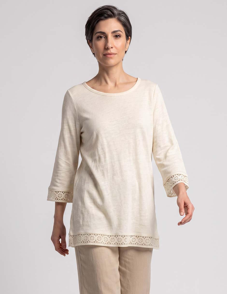 Blusa manga 3/4 para mujer Blusa manga 3/4 para mujer