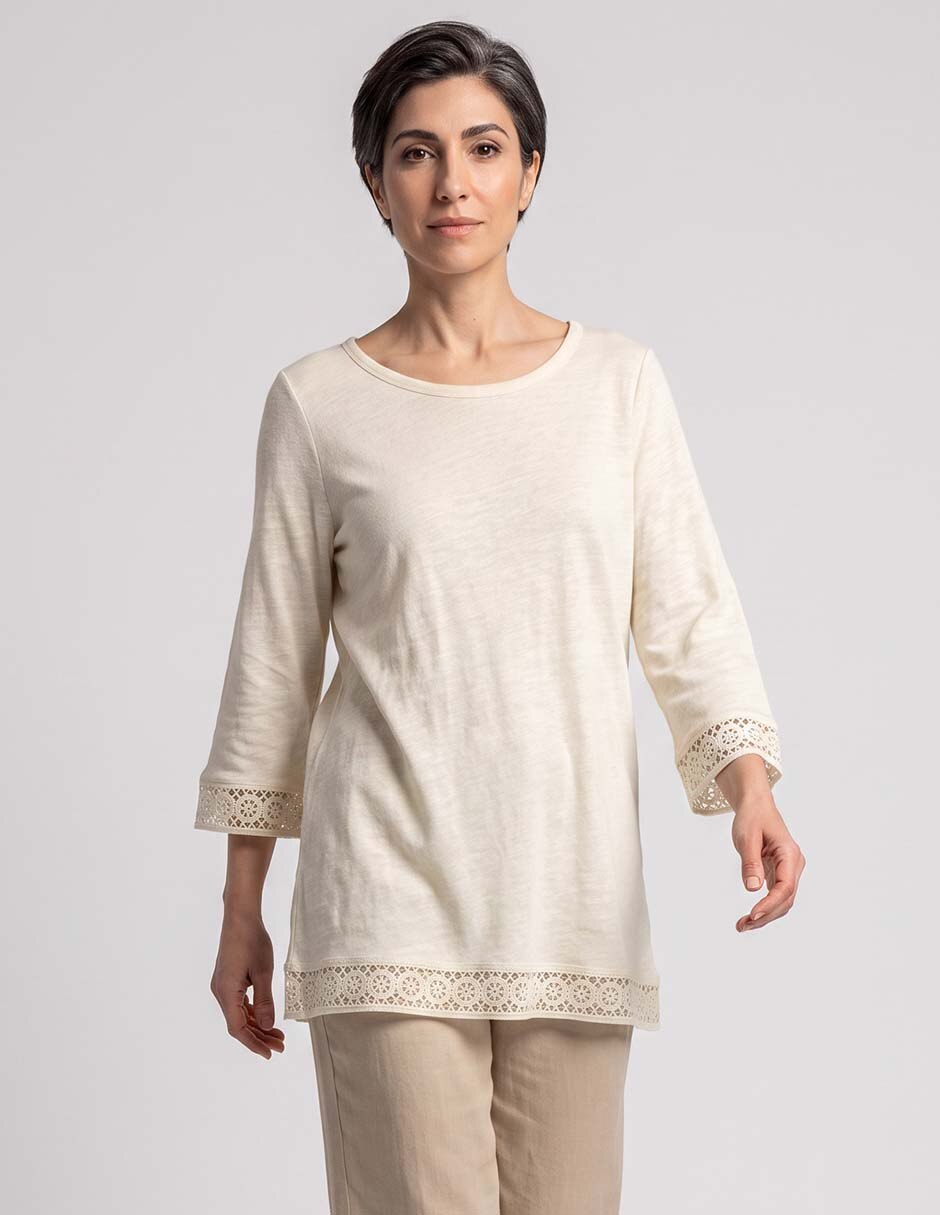 Blusa manga 3/4 para mujer Blusa manga 3/4 para mujer