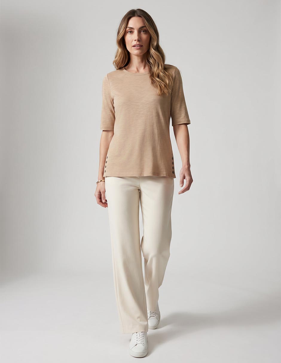 Blusa manga corta para mujer