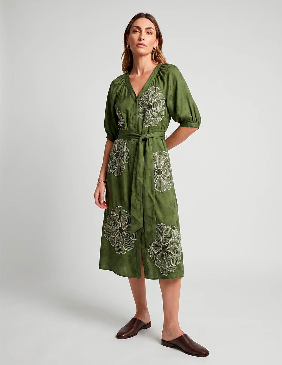 Vestido midi casual para mujer Vestido midi casual para mujer