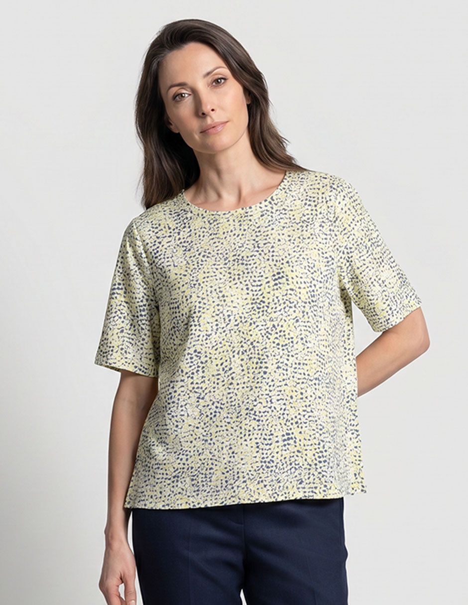 Blusa manga corta para mujer