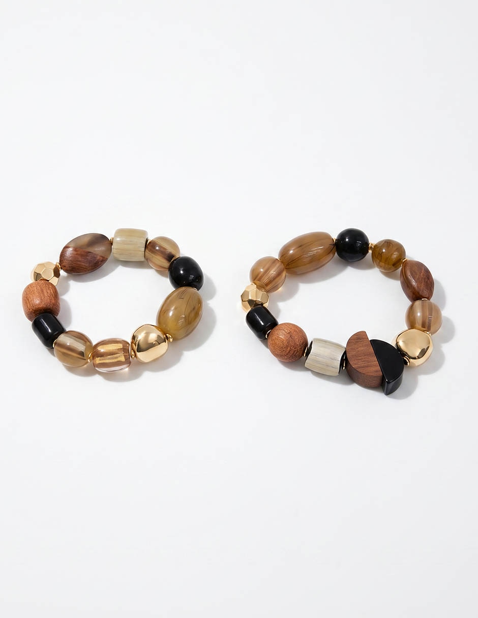 Set de pulsera con acabado pulido
