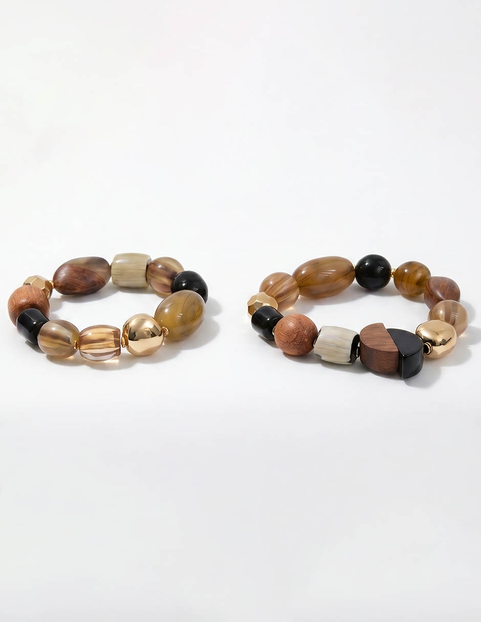 Set de pulsera con acabado pulido