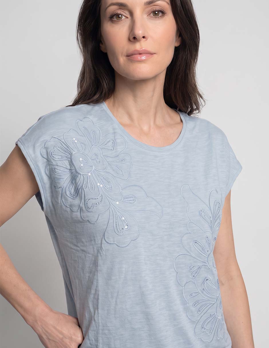 Blusa Chico's manga corta para mujer