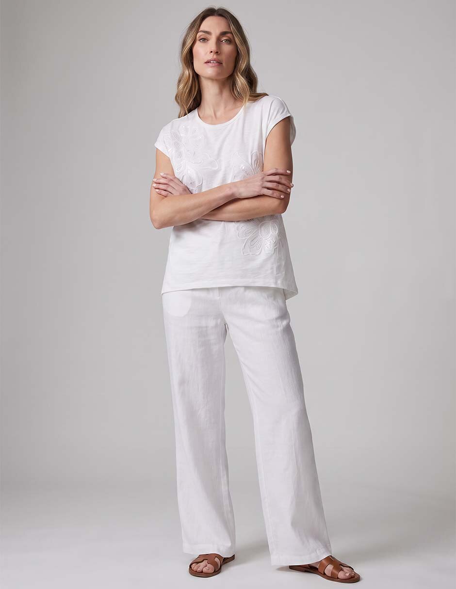 Blusa manga corta para mujer
