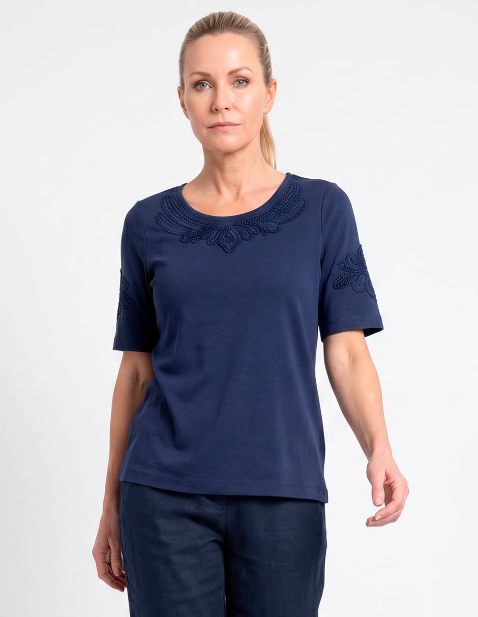 Blusa manga corta para mujer