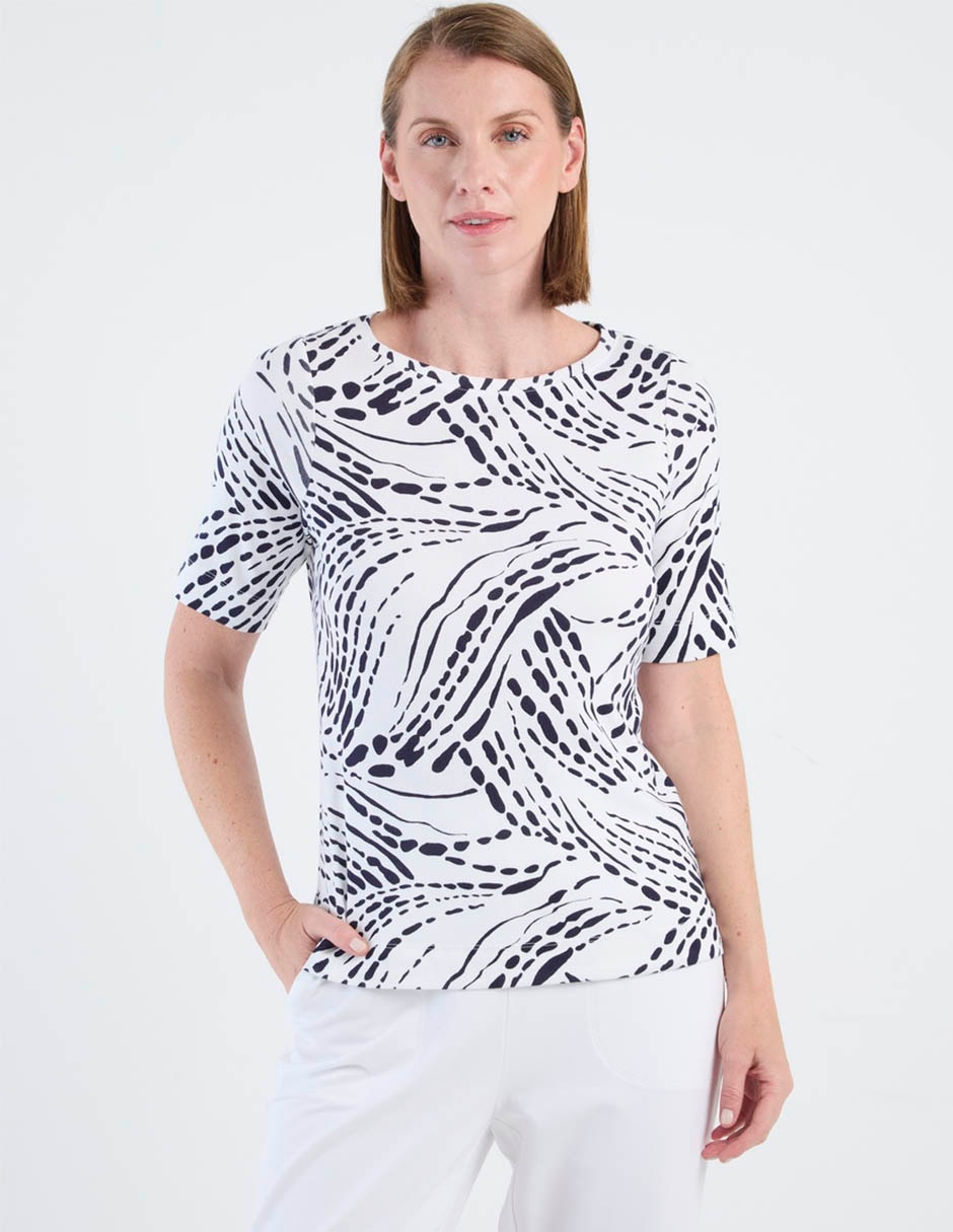 Blusa manga corta para mujer