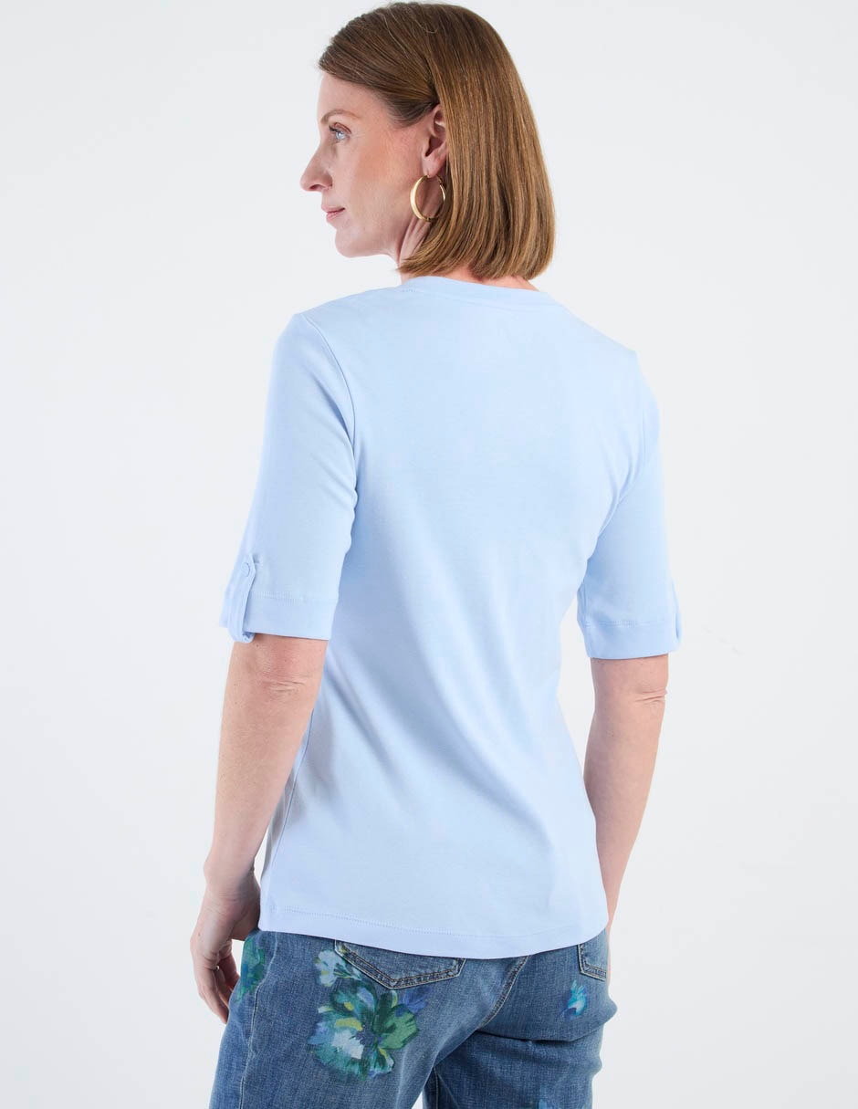 Blusa manga corta para mujer 4