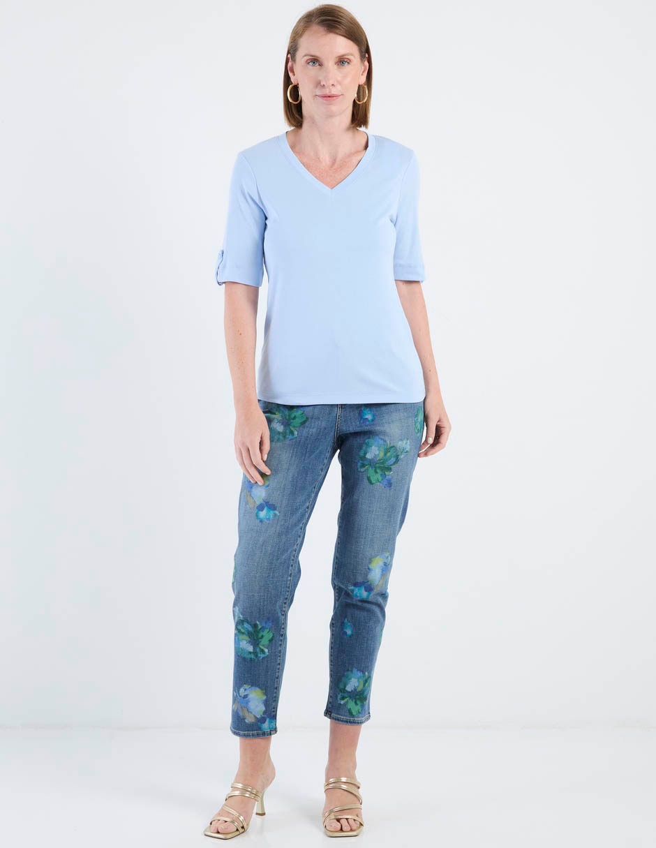 Blusa manga corta para mujer 3
