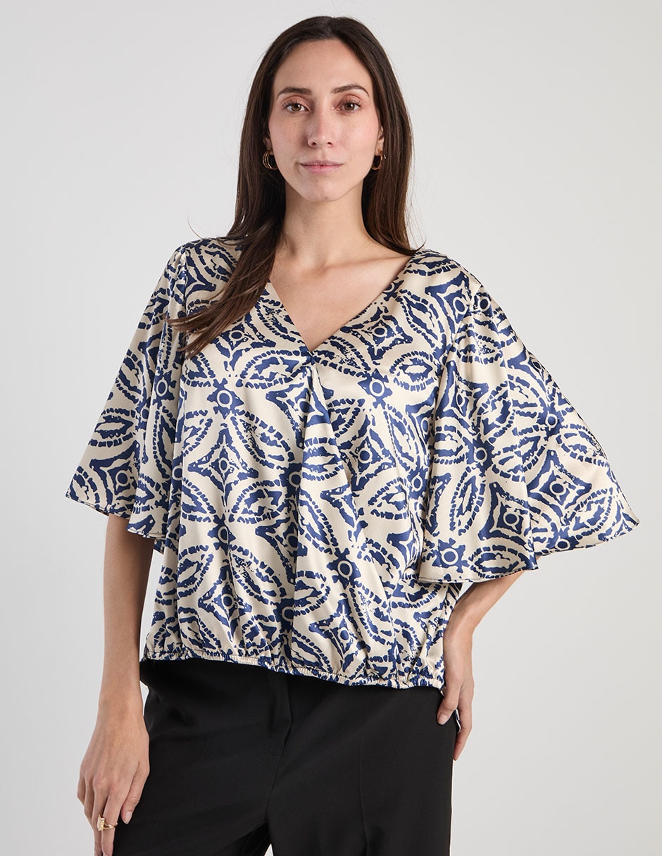 Blusa Lorenza Blaumanga 3/4 para mujer 1