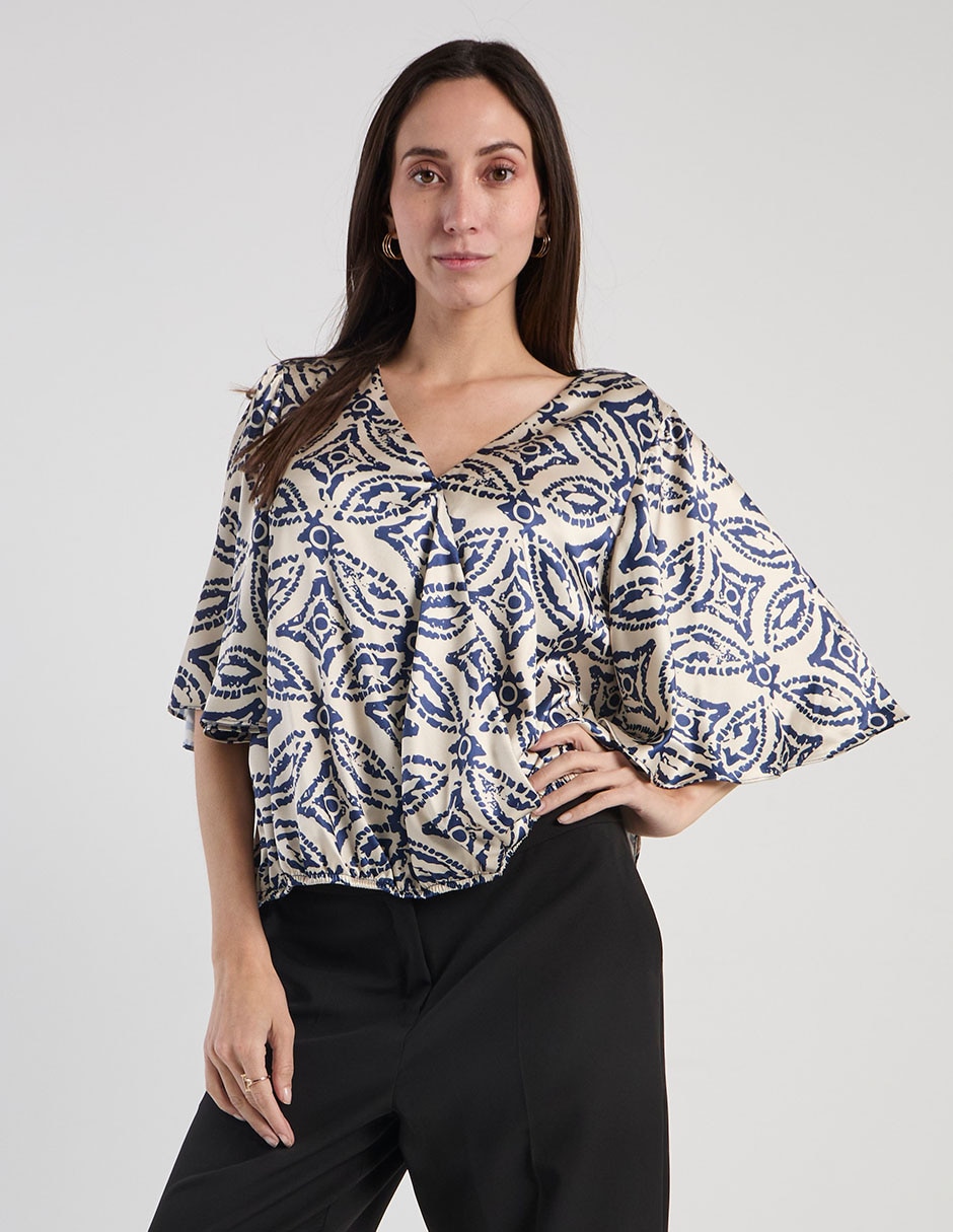 Blusa Lorenza Blaumanga 3/4 para mujer 4
