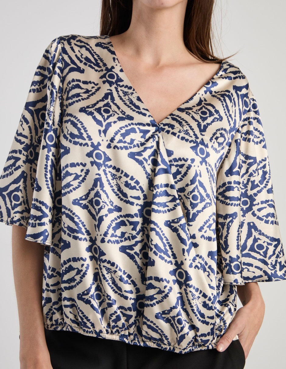 Blusa Lorenza Blaumanga 3/4 para mujer 5