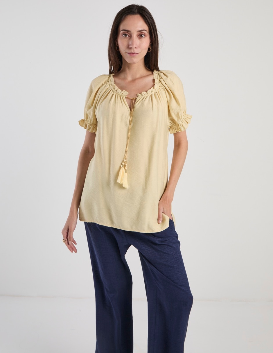 Blusa manga corta para mujer 1