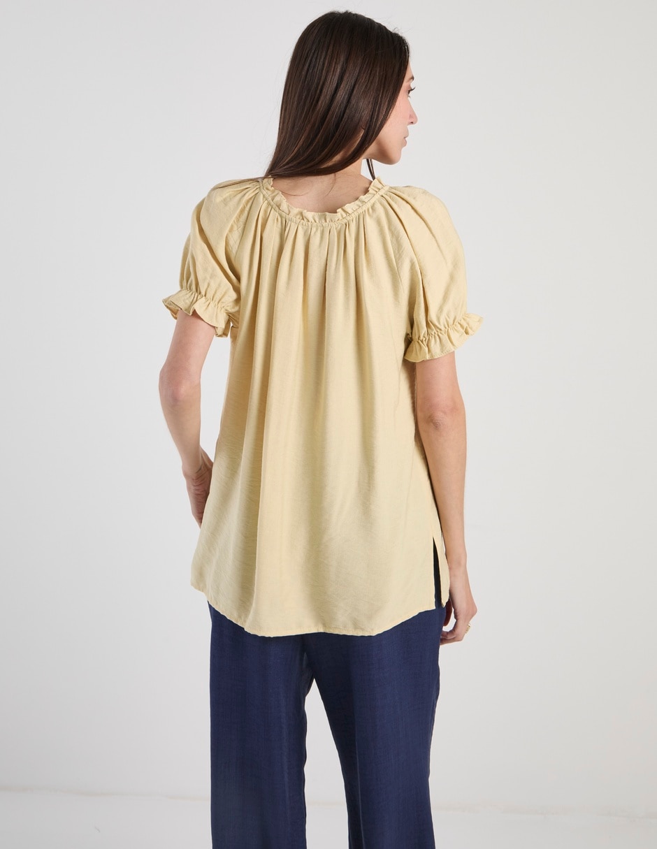 Blusa manga corta para mujer 11