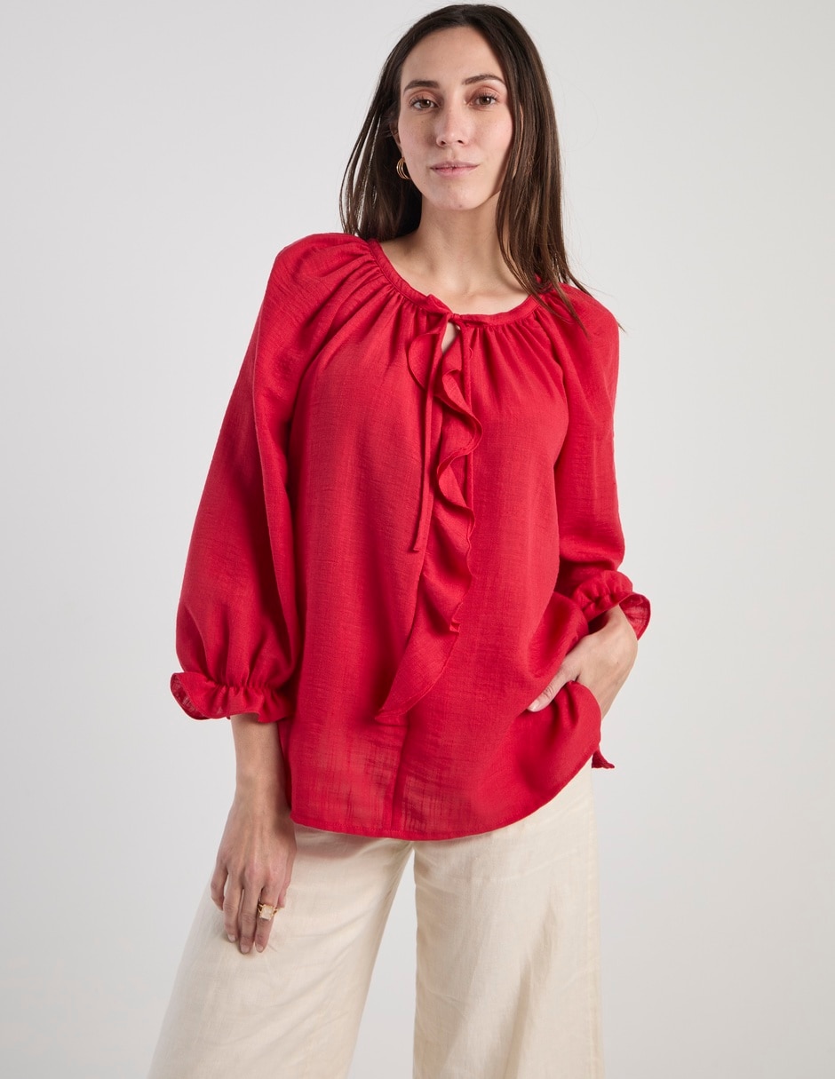 Blusa manga 3/4 para mujer 1