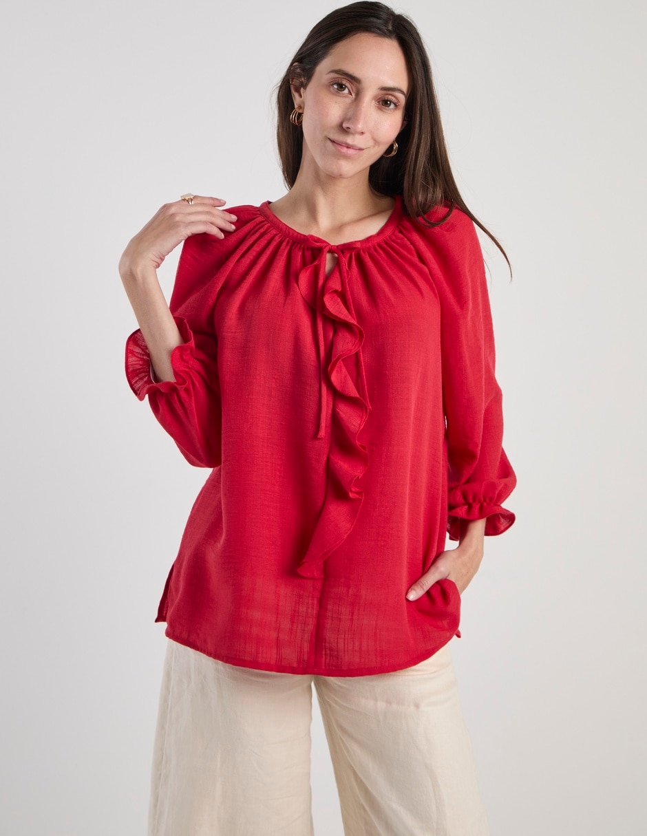 Blusa manga 3/4 para mujer 7