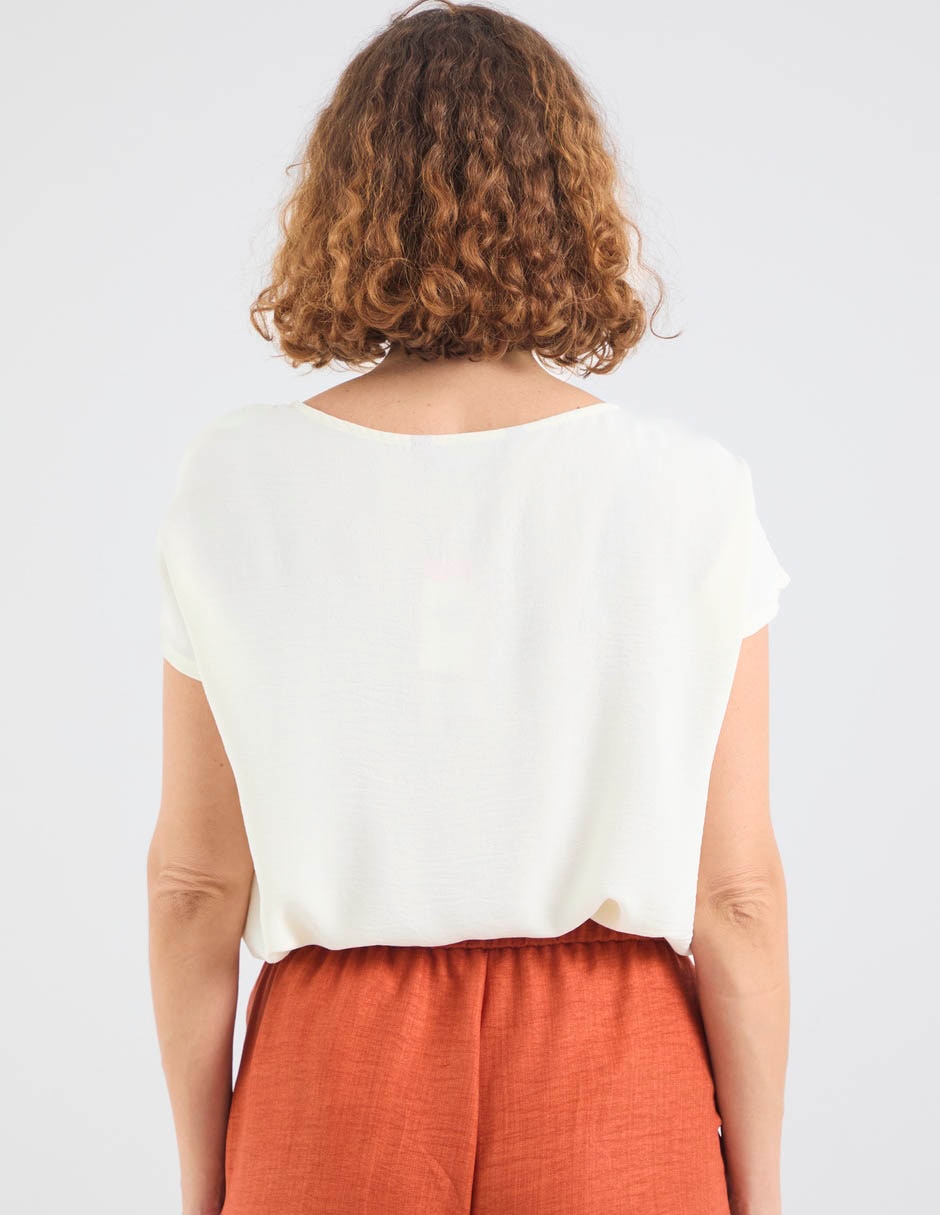 Blusa lorenza blau manga corta para mujer 6