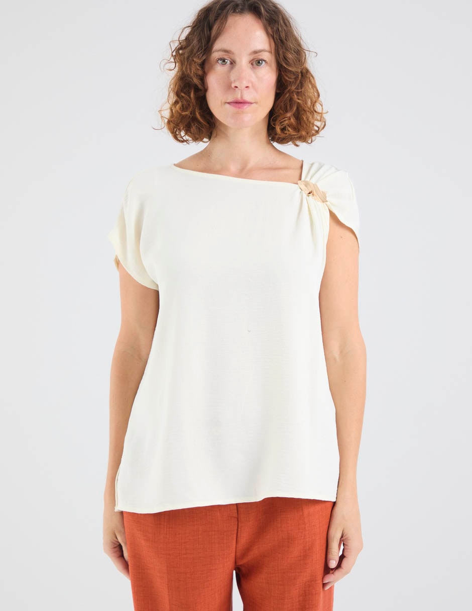 Blusa lorenza blau manga corta para mujer 7