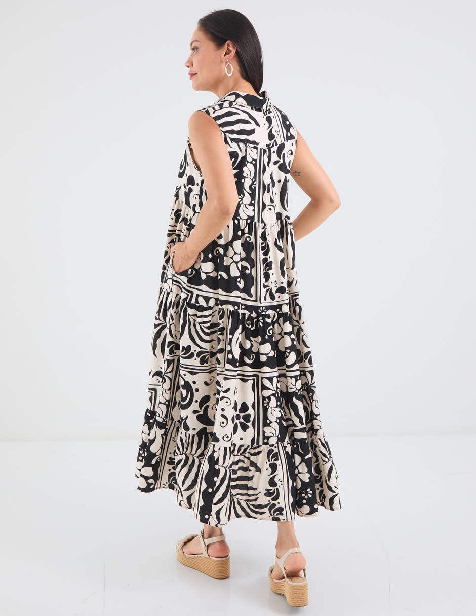 Vestido 3/4 casual lorenza blau flamenco para mujer 6