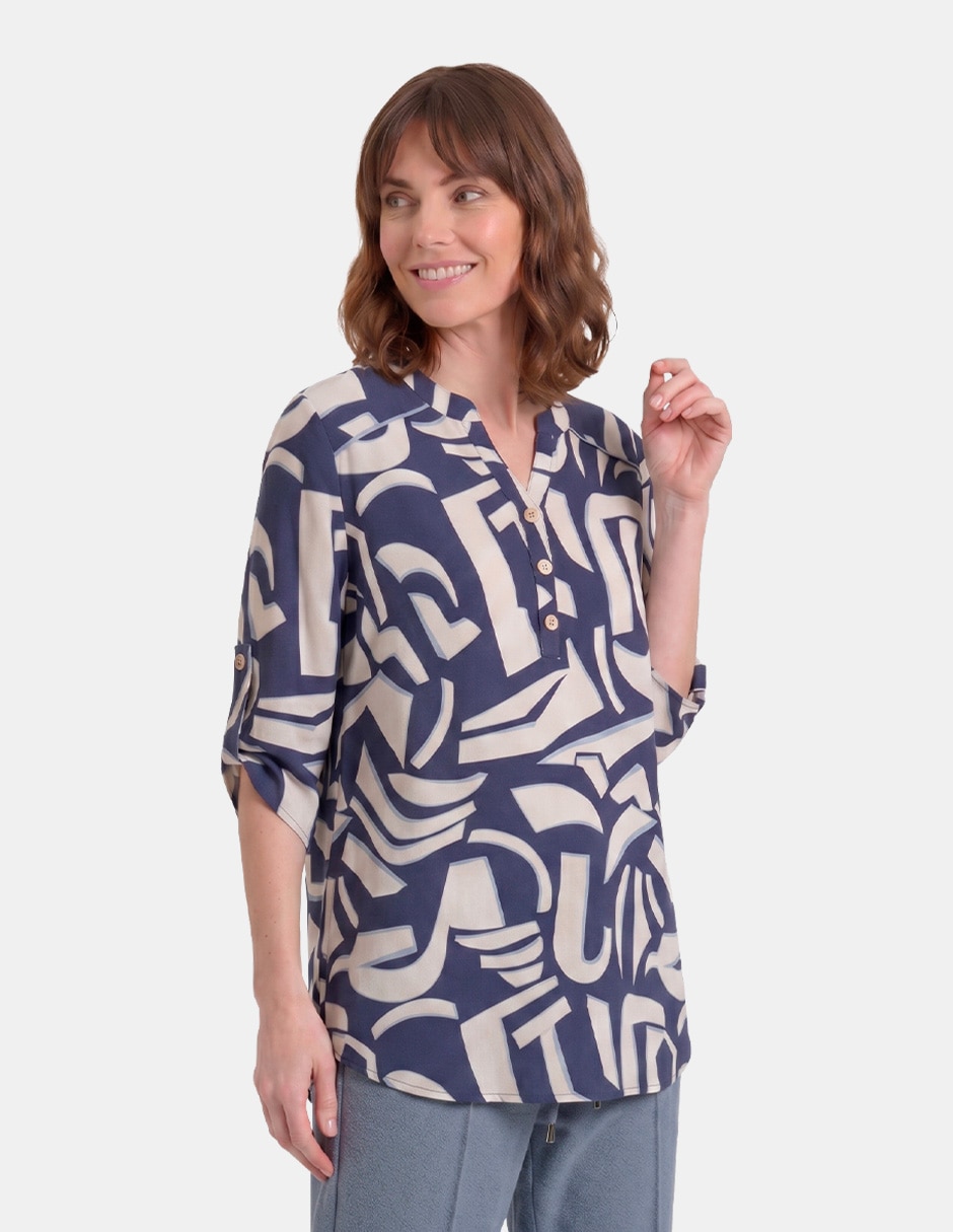 Blusa manga 3/4 para mujer 4