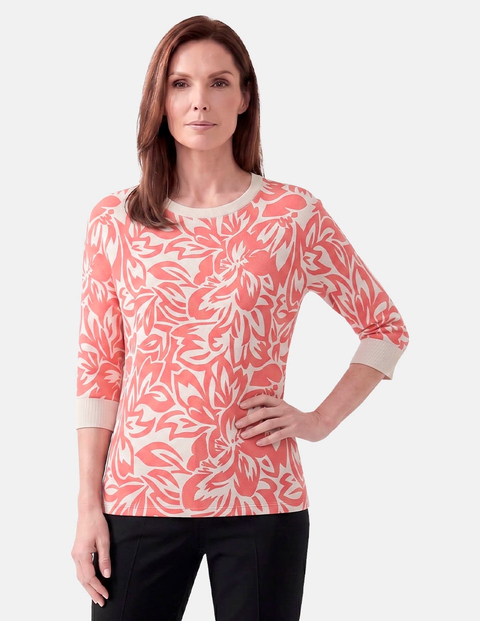 Blusa manga 3/4 para mujer
