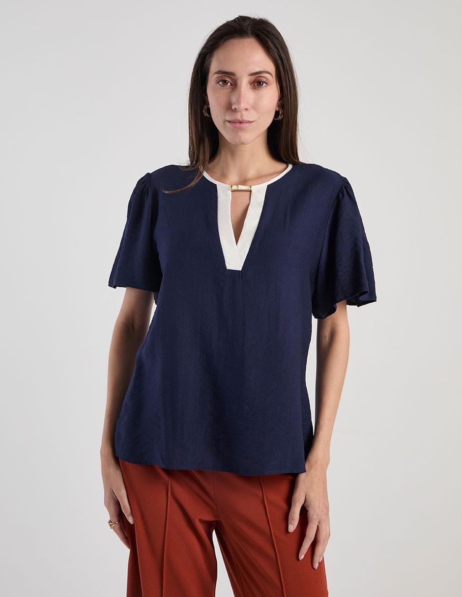 Blusa manga corta para mujer 1