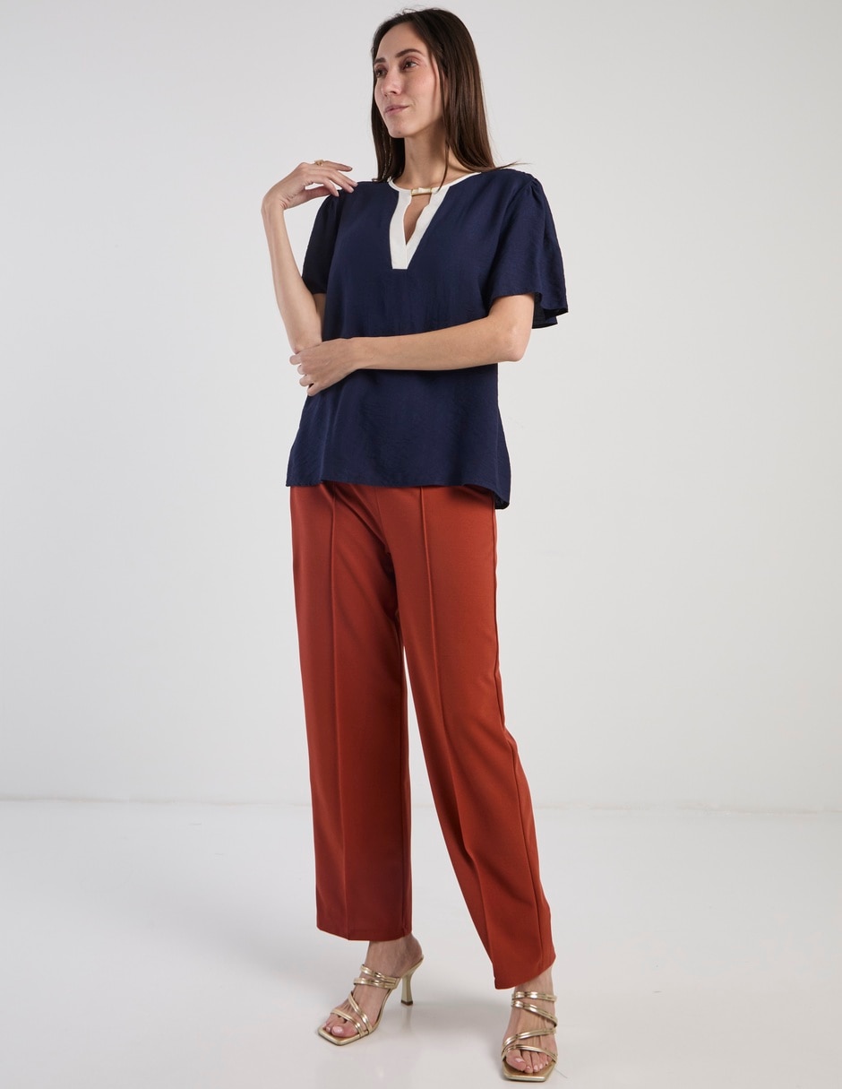Blusa manga corta para mujer 8