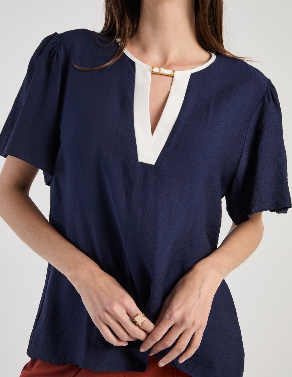 Blusa manga corta para mujer 9