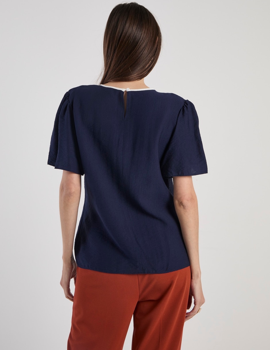 Blusa manga corta para mujer 11