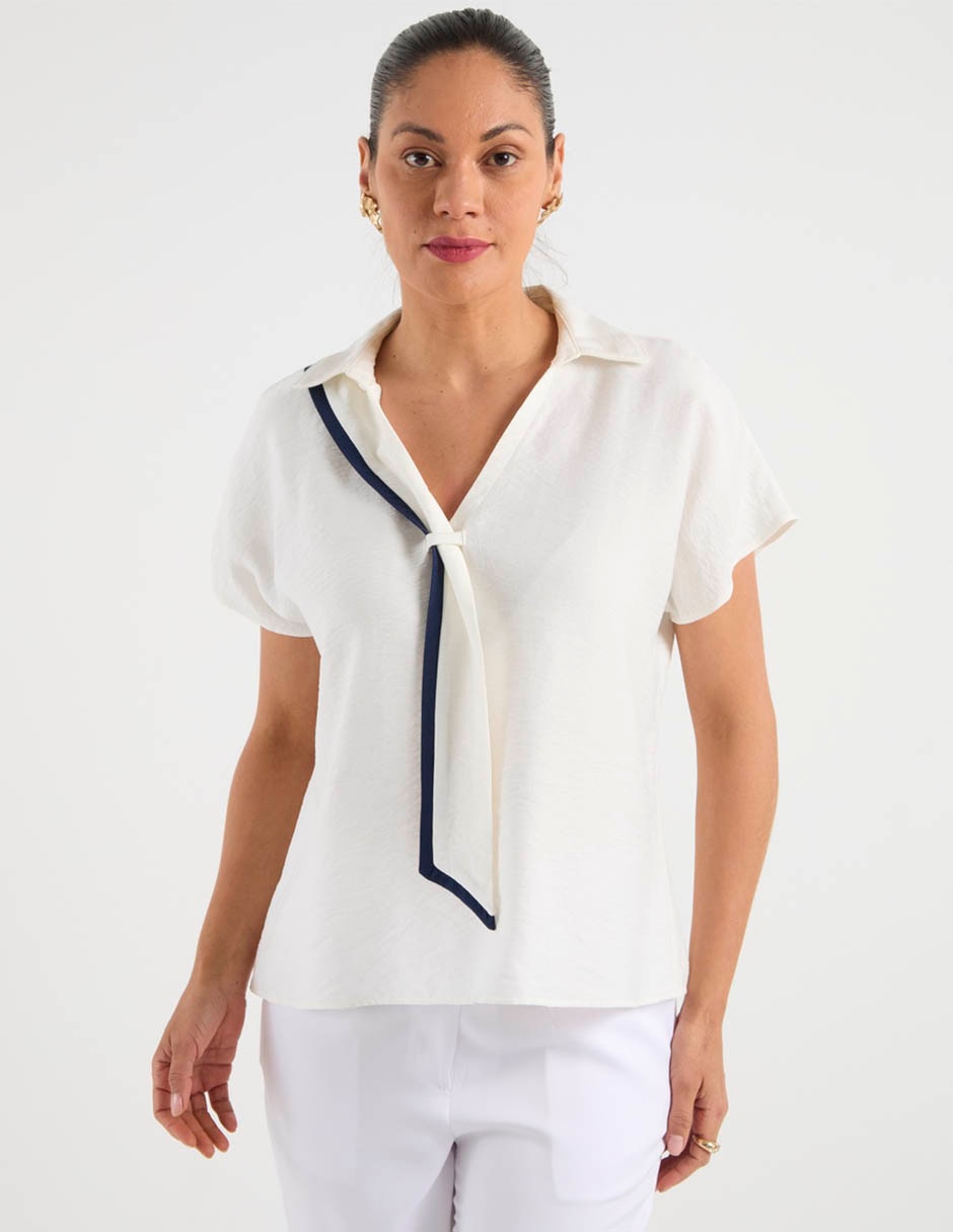Blusa manga corta para mujer 7