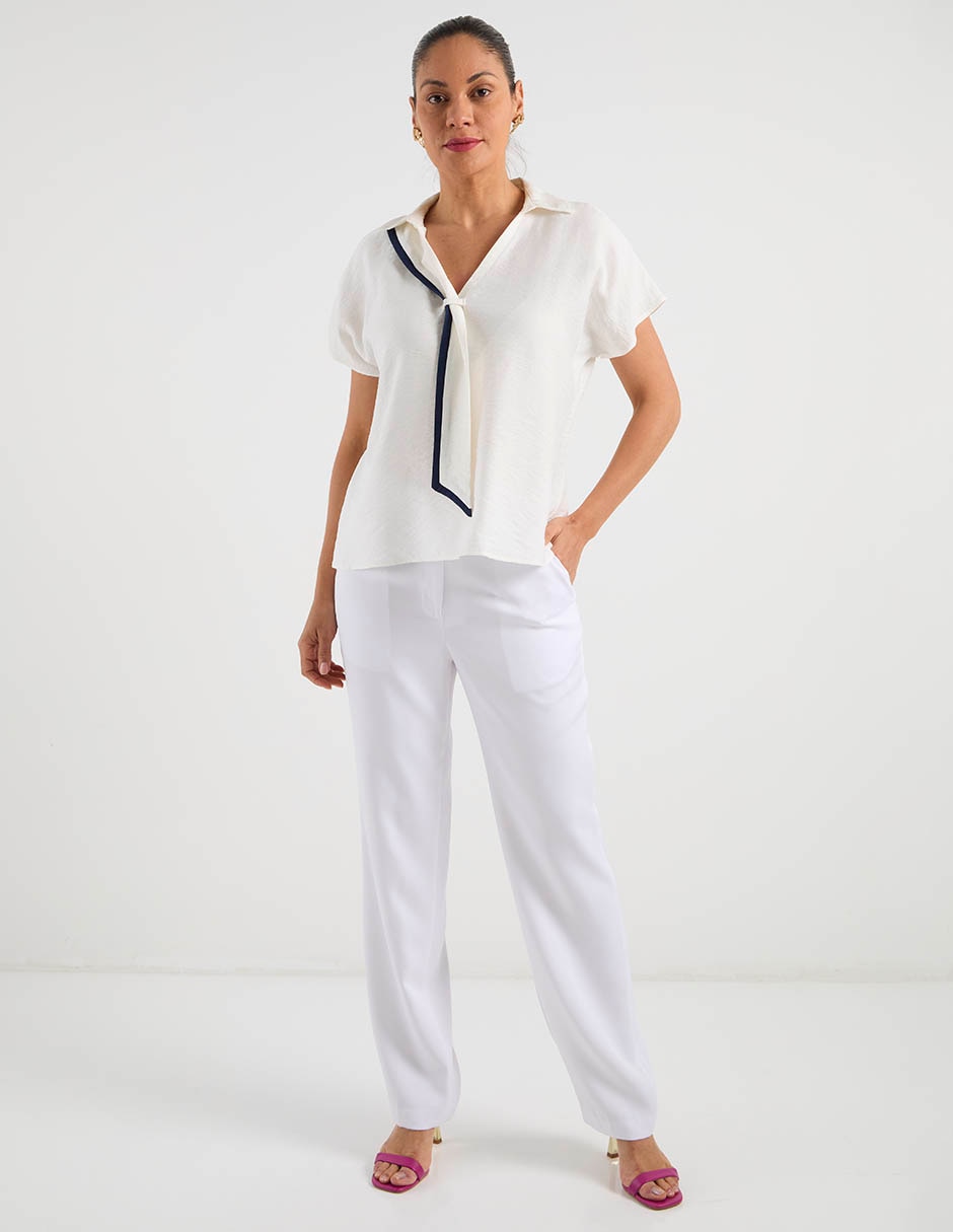 Blusa manga corta para mujer 8