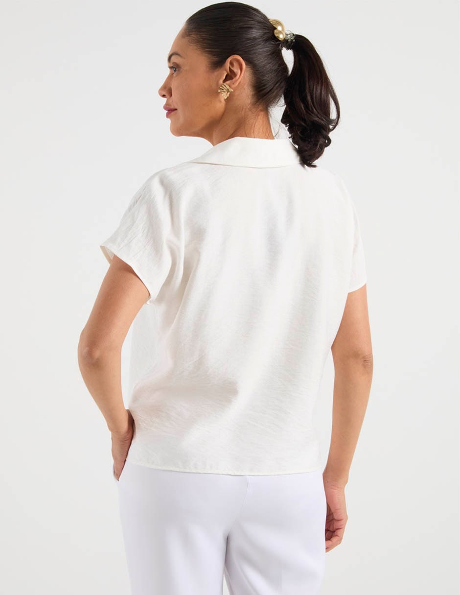 Blusa manga corta para mujer 11