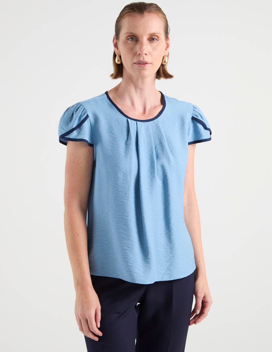 Blusa manga corta para mujer 7