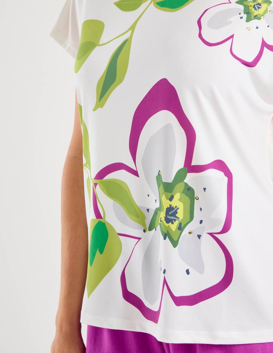 Blusa manga corta para mujer 5