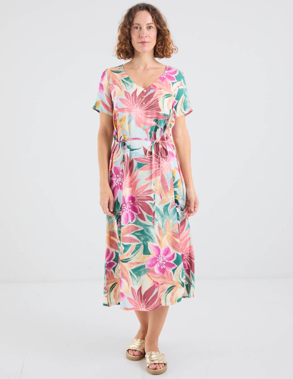Vestido midi casual para mujer Vestido midi casual para mujer