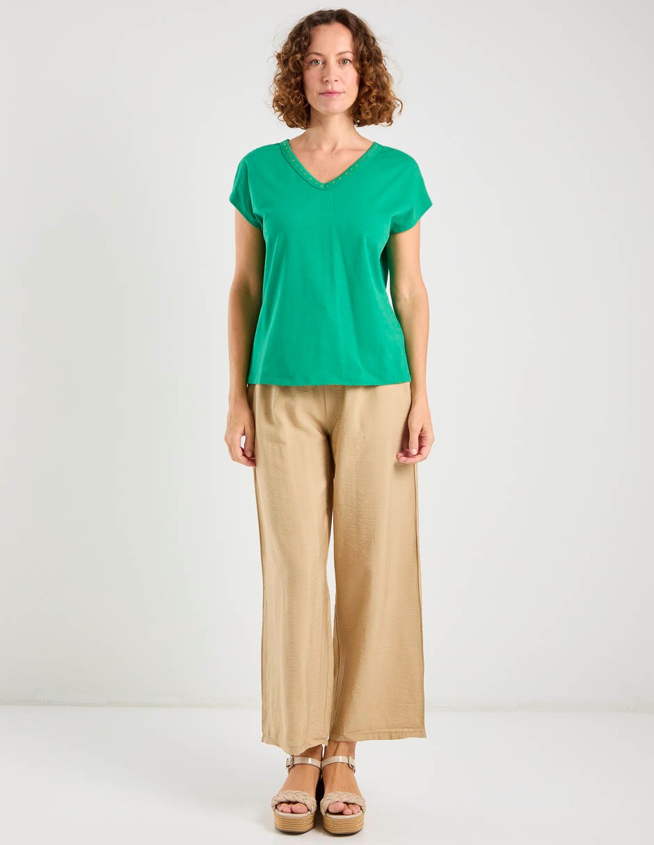Blusa manga corta para mujer 2