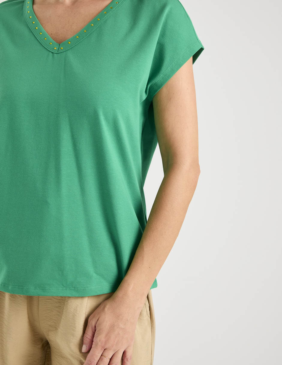Blusa manga corta para mujer 5