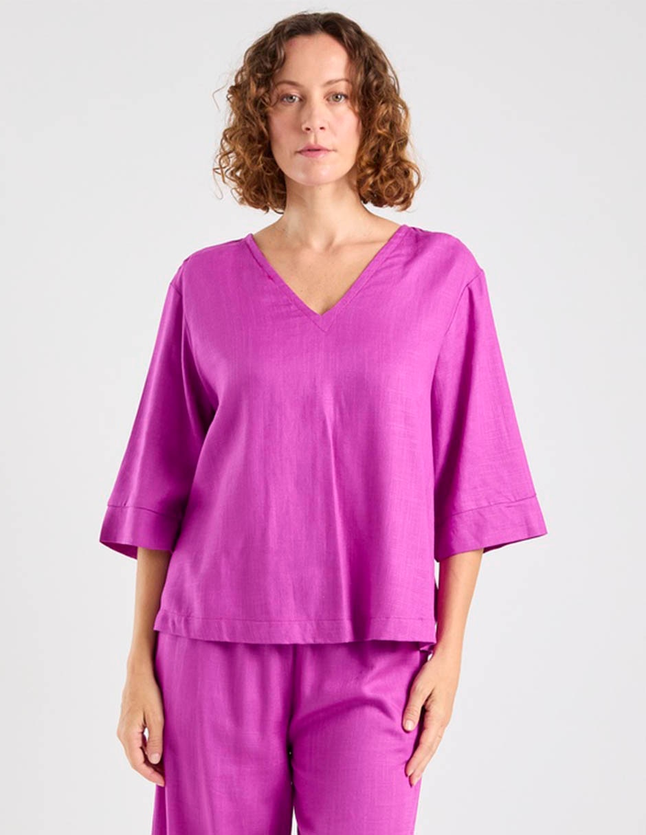 Blusa manga al codo para mujer 2