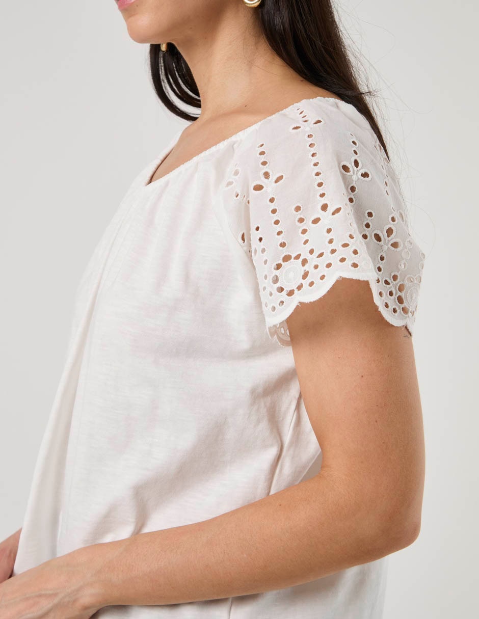 Blusa manga corta para mujer 5