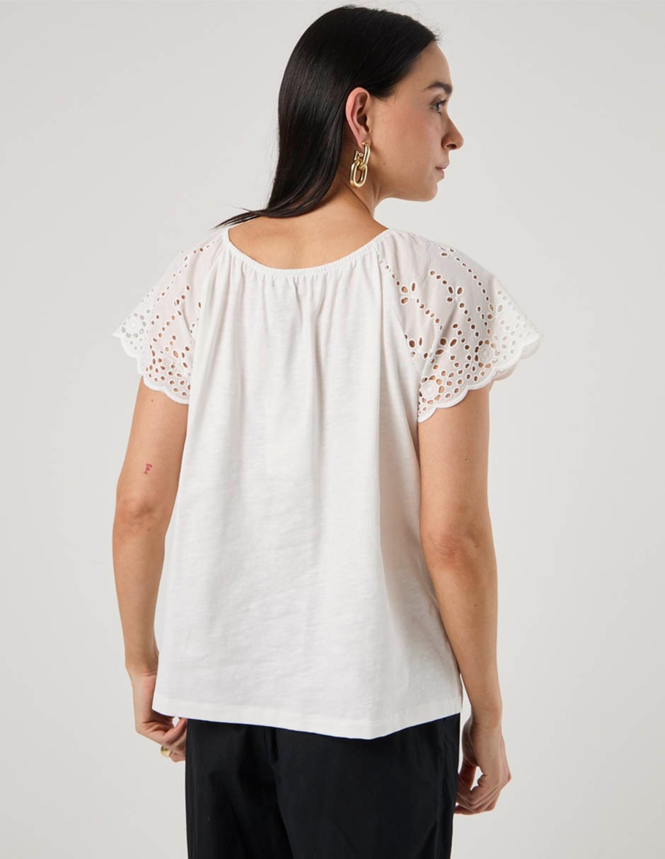 Blusa manga corta para mujer 6