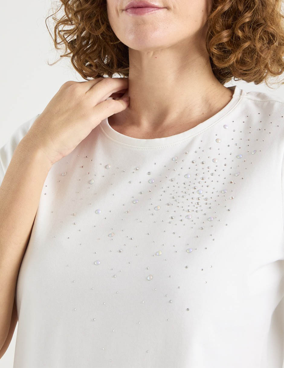 Blusa manga corta para mujer 4